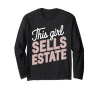 Questa Ragazza vende Agente immobiliare affitto Agente immobiliare Venditore Maglia a Manica