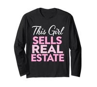 Questa Ragazza vende immobiliare affitto Agente immobiliare Womens Maglia a Manica
