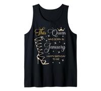 Questa Regina è Nata a gennaio Buon Compleanno a Me Canotta