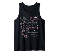 Questa Regina è Nata a gennaio Buon Compleanno a Me Canotta