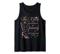 Questa Regina è Nata a gennaio Buon Compleanno a Me Canotta