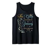 Questa Regina è Nata a gennaio Buon Compleanno a Me Canotta