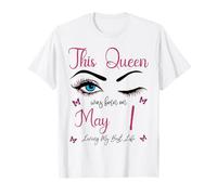 Questa Regina è Nata a Maggio 1 Living My Best Life Queen Maglietta