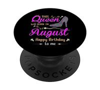Questa regina è nata ad agosto Buon compleanno a me PopSockets PopGrip Adesivo