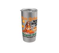 Questa regina è nata il 2 agosto Buon compleanno a me ragazza Bicchiere termico in acciaio inox doppia parete