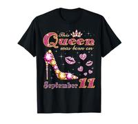 Questa regina è nata l"11 settembre Compleanno dell"11 settembre Maglietta