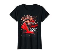 Questa regina è nata nel mese di agosto 2007 Agosto compleanno Donne Maglietta