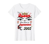 Questa regina è nata nel settembre 2002 Compleanno di settembre Maglietta