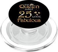 Questa regina fa sembrare 25 favoloso compleanno di 25 anni PopSockets PopGrip per MagSafe