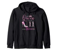 Questa regina fa sembrare glamour 11 anni Queen B-day Felpa con Cappuccio