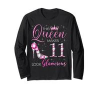 Questa regina fa sembrare glamour 11 anni Queen B-day Maglia a Manica