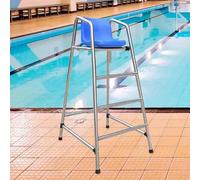 Questa Robusta Sedia da Bagnino, Alta 150 cm, in Acciaio Inossidabile, è Ideale per Esterni, Piscine, Patio e spiagge, Adatta ad Adulti e Bambini.