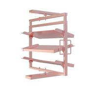 Questa scarpiera Girevole a 360° è Dotata di Un capiente Mobile in Lega di Alluminio, Un Design a Tre Ripiani Regolabile in Altezza e Una Funzione salvaspazio, Che la Rendono la Scelta Ideal