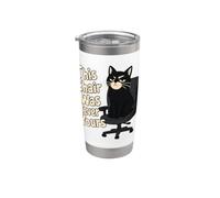 Questa sedia non è mai stata il tuo gatto Bicchiere termico in acciaio inox doppia parete