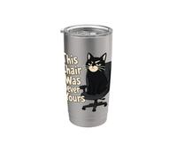 Questa sedia non è mai stata il tuo gatto Bicchiere termico in acciaio inox doppia parete