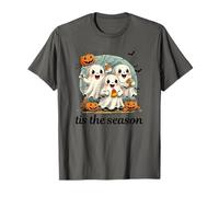 Questa stagione Halloween fantasmi zucche pipistrelli ragni divertimento Maglietta