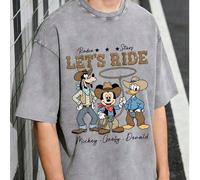 Questa T-shirt Disney in puro cotone con Topolino e i suoi amici è elegante e casual: un'ottima scelta come regalo. L,M,S,XL,XXLFumettoCotone