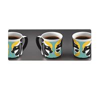 Questa tazza da caffè tastiera e tappetino per mouse, 30,5 x 80 cm, è progettata per computer, console, uffici ed è adatta anche per giochi e studio.