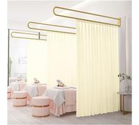 Questa Tenda divisoria per la Privacy, Tenda per la Privacy traslucida con Asta di Supporto Lunga a Forma di U, Tenda Medica con Ganci Piatti, Adatta per camerino, Salone di Bellezza, Camera