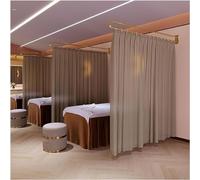 Questa Tenda divisoria per Salone di Bellezza, Asta di Supporto a Parete con Binario Metallico a Forma di U e Tenda Alta 2,2 m, Salone di Bellezza, Clinica, Tenda divisoria condivisa (Colore