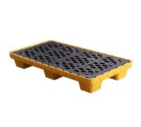 Questa Vasca di Raccolta dell'olio a Tenuta stagna con griglia è Adatta per Il Controllo delle perdite industriali e per Lo stoccaggio di fusti di Olio per impieghi gravosi. È Facile da Puli