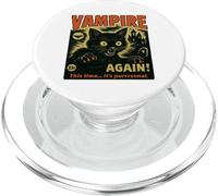 Questa volta il suo purrrsonal Vampire Cat Horror Dark Funny Night PopSockets PopGrip per MagSafe