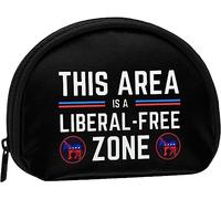 Questa zona è una zona franca liberale Portamonete Portamonete Donna e ragazza Borsa alla moda carina Portamonete Portachiavi Borsa da donna Regalo