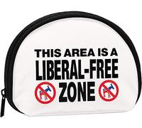 Questa zona è una zona franca liberale Portamonete Portamonete Donna e ragazza Borsa alla moda carina Portamonete Portachiavi Borsa da donna Regalo
