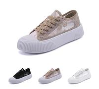 Queste sneakers casual sono realizzate in un materiale a rete leggero che garantisce un'eccellente traspirabilità. Perfette per l'uso quotidiano, queste scarpe basse offrono comfort estivo (Khaki, 38)