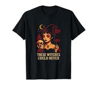 Queste Streghe Non Potrebbero mai - Grafica Gotica di Halloween Maglietta