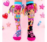 Questi calzini sopra il ginocchio sono progettati per le ragazze, con decorazioni a maglia 3D e motivi a cartoni animati. Sono divertenti e adatti per l'uso quotidiano dei bambini e gli outfit per fes