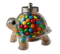 Questi contenitori a forma di tartaruga per snack per animali domestici sono perfetti per l'addestramento all'aperto e sono ideali per conservare gli snack animali domestici (Trasparente,Taglia unica)