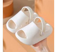 Questi nuovi ciabattine bianche per bambini sono realizzate in materiale EVA, adatte per bambini e bambine, con un design a tinta unita, semplice e alla moda, casual e versatile. Le ciabattine sono mo