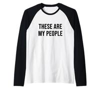 Questi Sono i Miei popoli Maglia con Maniche Raglan
