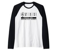Questi sono momenti difficili - orologi musicali Maglia con Maniche Raglan