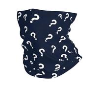 Question Mark Minimalist Print Ghetta da Collo Antivento Fascia per Capelli Elastico Sciarpa A Mezza Faccia per Pesca Estivo Traspirante Headwrap