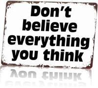 Question What You Think Wise Vintage Tin Sign 8 X 12