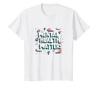Questioni di Salute mentale: consapevolezza e Supporto Maglietta, Bambini, Bianco, 12 Anni