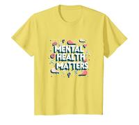 Questioni di Salute mentale: consapevolezza e Supporto Maglietta, Bambini, Limone, 8 Anni