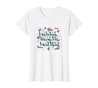 Questioni di Salute mentale: consapevolezza e Supporto Maglietta, Donna, Bianco, 3XL