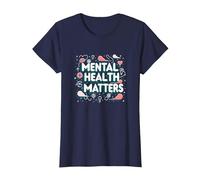 Questioni di Salute mentale: consapevolezza e Supporto Maglietta, Donna, Navy, 3XL
