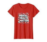 Questioni di Salute mentale: consapevolezza e Supporto Maglietta, Donna, Rosso, XS