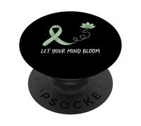 Questioni di salute mentale Lascia che la tua mente fiorisca consapevolezza MHAM PopSockets PopGrip Adesivo