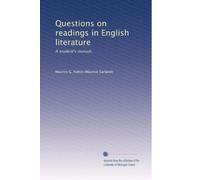 Questions on readings in English literature a student's manual