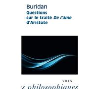 Questions Sur Le Traite De L'ame D'aristote