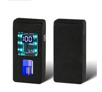 Questo accendino a doppia lama attivato dalla voce è dotato di molteplici metodi di accensione intelligente, una ventola di combustibile trasparente e un guscio di lega di zinco.(D)