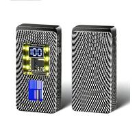 Questo accendino a doppia lama attivato dalla voce è dotato di molteplici metodi di accensione intelligente, una ventola di combustibile trasparente e un guscio di lega di zinco.(E)