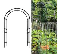 Questo Arco da Giardino Regolabile in Metallo, Resistente alle intemperie, è Una Decorazione per Esterni Ideale per Matrimoni, Eventi e ingressi, con Un Supporto Floreale Robusto ed Elegante