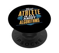 Questo atleta è tutto sugli algoritmi di codifica umorismo PopSockets PopGrip Adesivo