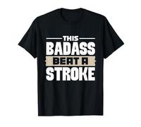 Questo Badass Beat The Stroke Bold Typography Design Maglietta